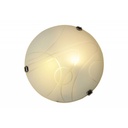 VETRO "Luna Piena" modern glass ceiling or wall lamp 2xE27