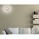 VETRO "Luna Piena" modern glass ceiling or wall lamp 2xE27
