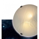 VETRO "Luna Piena" modern glass ceiling or wall lamp 2xE27