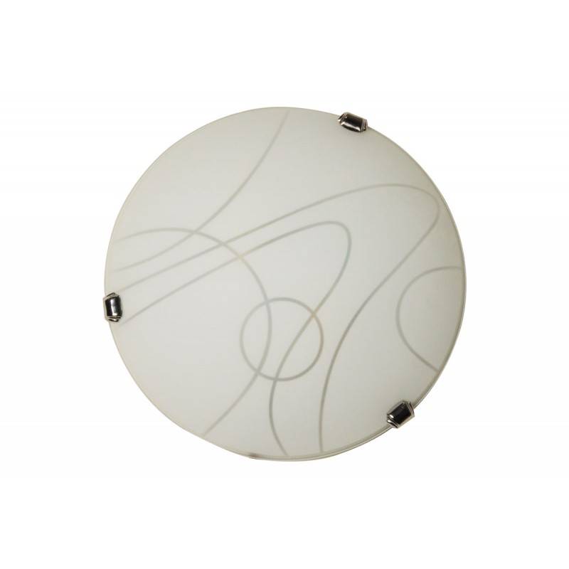 VETRO "Luna Piena" modern glass ceiling or wall lamp 2xE27