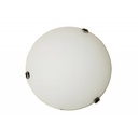 Classic glass ceiling lamp Ø400mm VETRO "Luna Piena" 2xE27