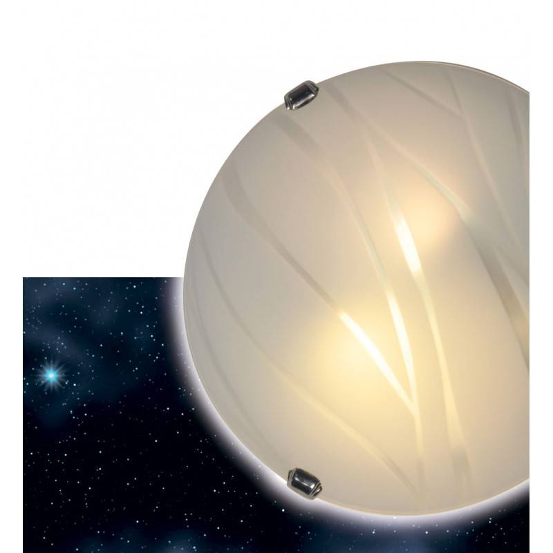 Ceiling wall lamp Ø400mm VETRO "Luna Piena" 2xE27