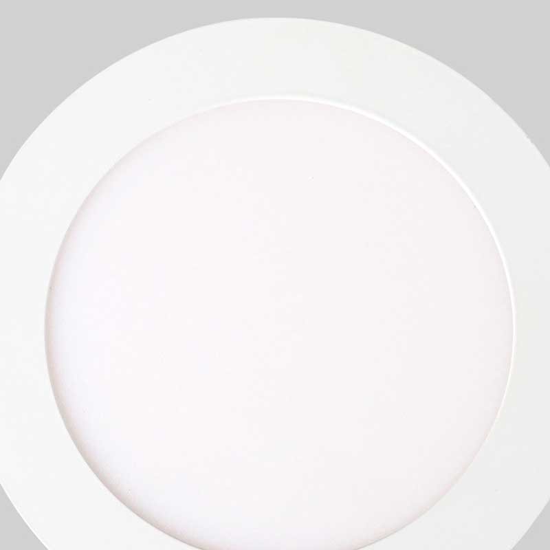 LED downlight plate 12W circular recessed Cut Ø155mm