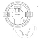 2 IN 1 Microwave Motion Sensor (Surface/Recessed) 360