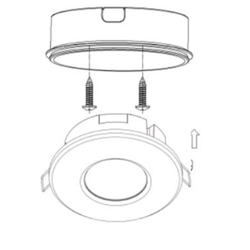 2 IN 1 Microwave Motion Sensor (Surface/Recessed) 360