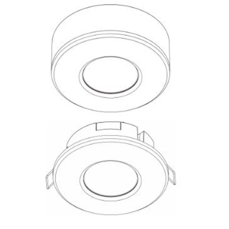 2 IN 1 Microwave Motion Sensor (Surface/Recessed) 360