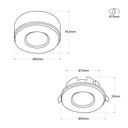2 IN 1 Microwave Motion Sensor (Surface/Recessed) 360