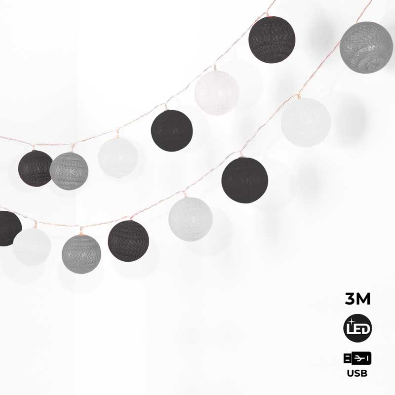 Decorative USB LED light garlands