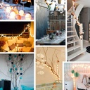 Decorative USB LED light garlands