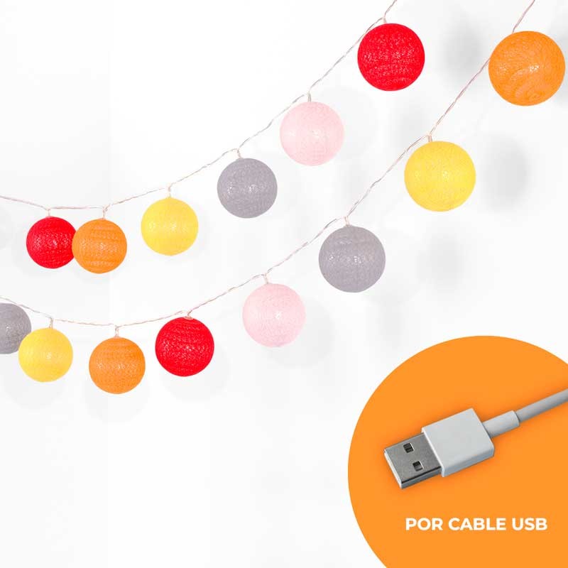 Decorative USB LED light garlands