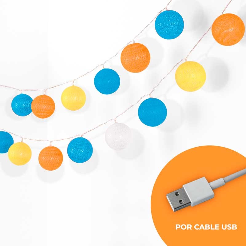 Decorative USB LED light garlands