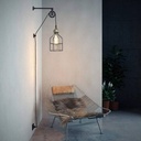 Clockwell" cage pendant lamp - With plug and switch - E27