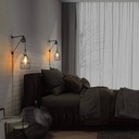 Clockwell" cage pendant lamp - With plug and switch - E27