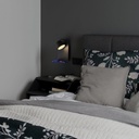 Wall reading lamp with USB port "BASKOP" - 6W - Vertical design