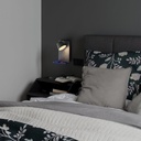 Wall reading lamp with USB port "BASKOP" - 6W - Vertical design