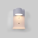 Wall reading lamp with USB port "BASKOP" - 6W - Vertical design