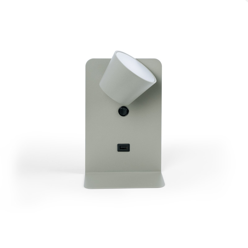 Wall reading lamp with USB port "BASKOP" - 6W - Vertical design