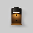 Wall reading lamp with USB port "BASKOP" - 6W - Vertical design