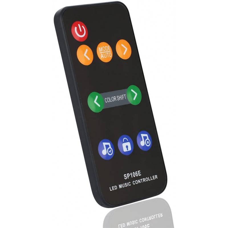IC Pixel RGB/RGBW LED music controller with remote control - 5-12V DC - 600 pixels