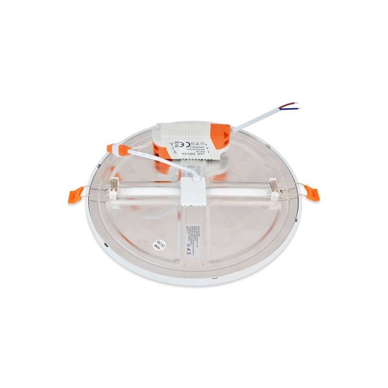 Recessed circular LED downlight - Adjustable cutout diameter: Ø 50 to 205 mm - 20W