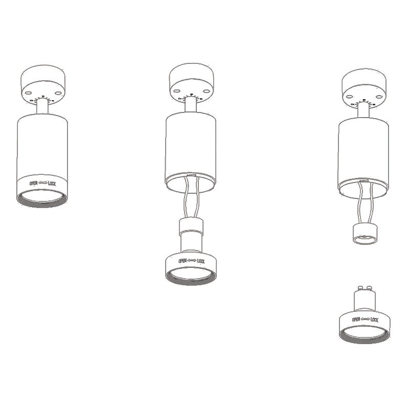 Adjustable LED Ceiling Spotlight - GU10