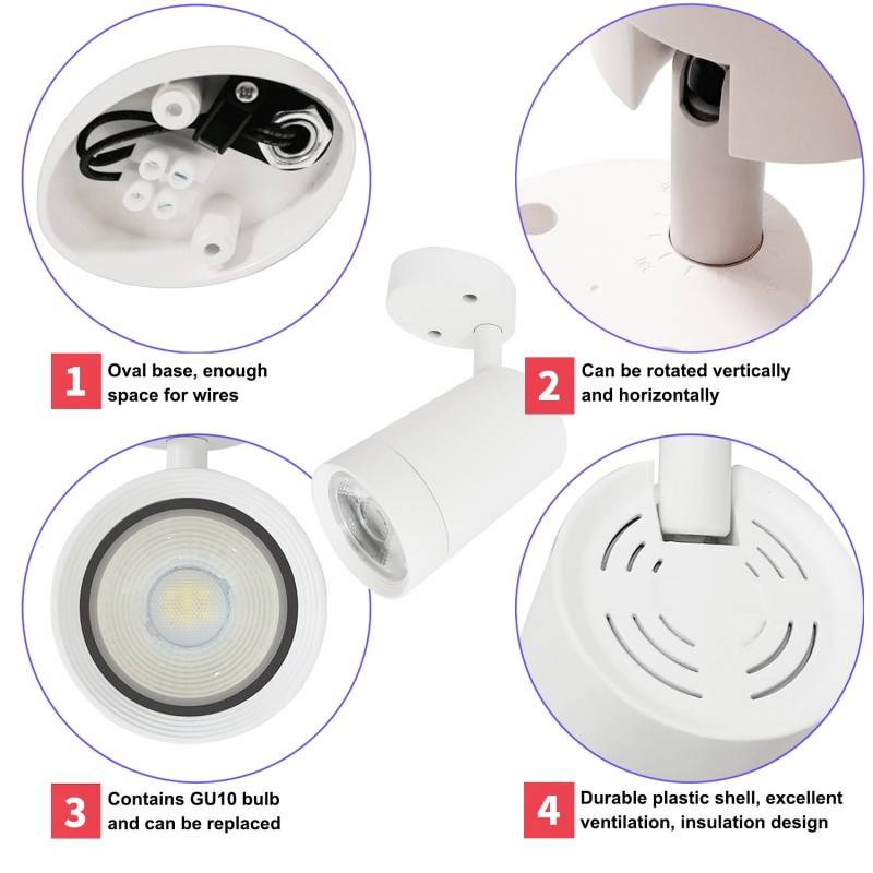 Adjustable LED Ceiling Spotlight - GU10