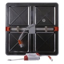 Square recessed LED downlight plate with adjustable diameter 20W