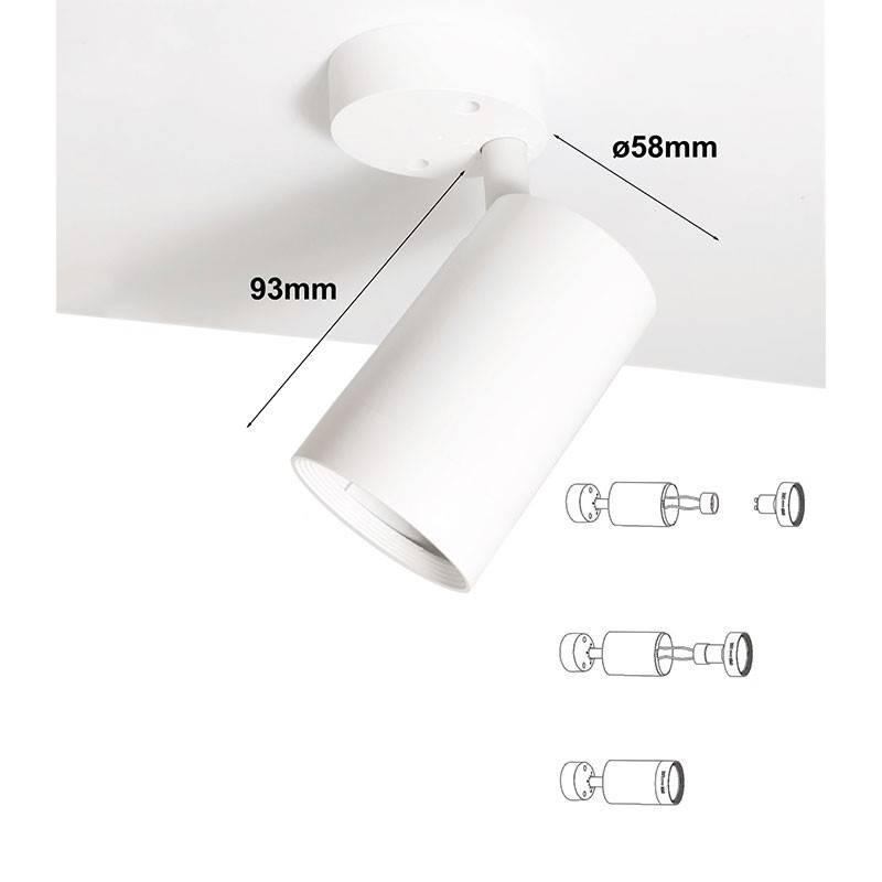 Adjustable LED Ceiling Spotlight - GU10