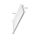 Square recessed LED downlight plate with adjustable diameter 20W