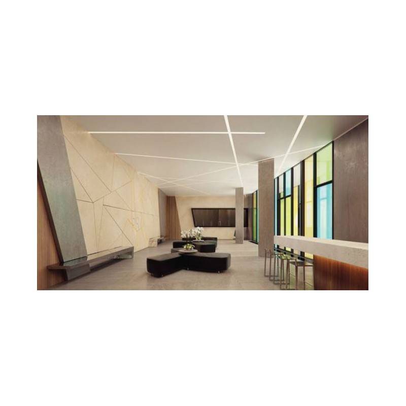 LED strip profile integration / trimless - 18x15mm - With diffuser - 2 meters