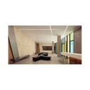 LED strip profile integration / trimless - 18x15mm - With diffuser - 2 meters