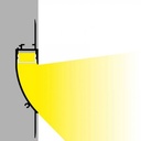 LED strip profile integration / trimless - 18x15mm - With diffuser - 2 meters