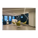 LED strip profile integration / trimless - 18x15mm - With diffuser - 2 meters