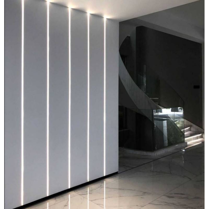 LED strip profile integration / trimless - 13x14mm - With diffuser - 2 meters