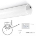 Cover for Aluminum Profile 23X8mm for LED Strips