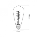 Edison E27 ST64 LED filament bulb - 4W