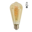 Edison E27 ST64 LED filament bulb - 4W