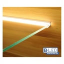 LED strip profile for glass and shelf 25x14mm (2m)
