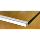 LED strip profile for glass and shelf 25x14mm (2m)