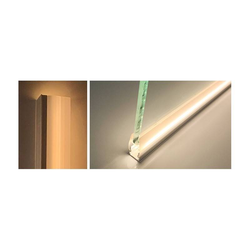 LED strip profile for glass and shelf 25x14mm (2m)