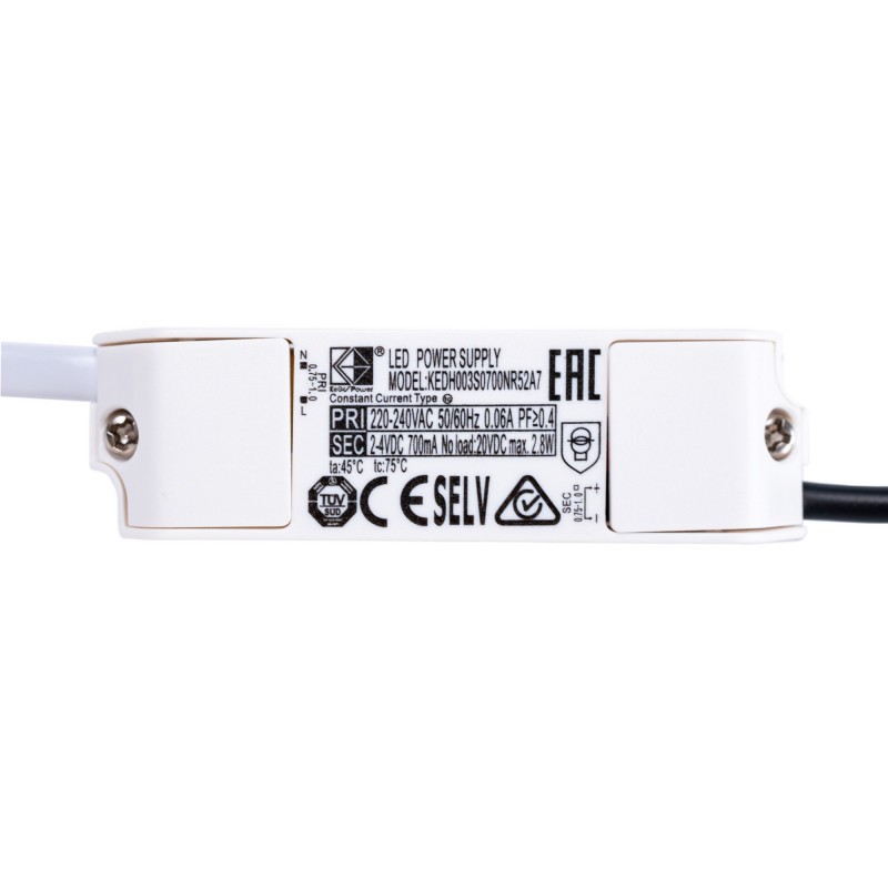 Recessed linear LED downlight - 2W - UGR18 - CRI90 - OSRAM Chip