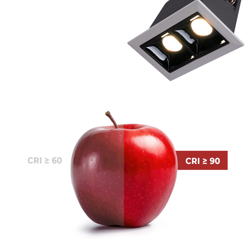 Recessed linear LED downlight 4W - UGR18 - CRI90 - OSRAM Chip
