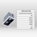 Recessed linear LED downlight 4W - UGR18 - CRI90 - OSRAM Chip