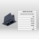 Recessed linear LED downlight 4W - UGR18 - CRI90 - OSRAM Chip