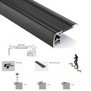 Profile LED strip for stairs - 65X27.5mm - With diffuser - 2 meters