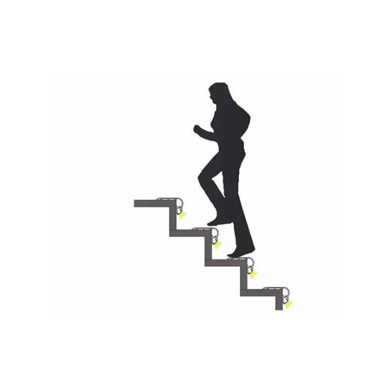 Profile LED strip for stairs - 65X27.5mm - With diffuser - 2 meters