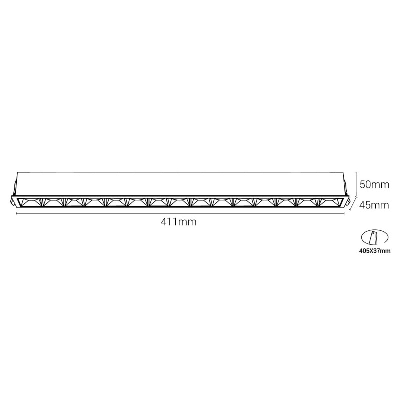 LED Downlight Linear Recessed Spotlights 30W UGR18
