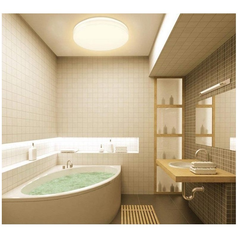 Waterproof circular LED ceiling lamp white 24W CCT - 2400lm - IP65