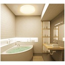 Waterproof circular LED ceiling lamp white 24W CCT - 2400lm - IP65