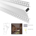 Profile for LED strip integration Plaster/Pladur 96x35 Trimless Bottom/Up Corner (2m)